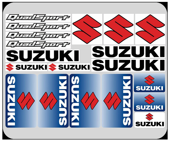 Suzuki A4 Budget Decal Sheet - Click Image to Close