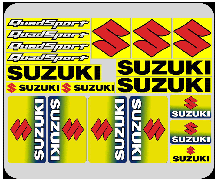 Suzuki A4 Budget Decal Sheet - Click Image to Close