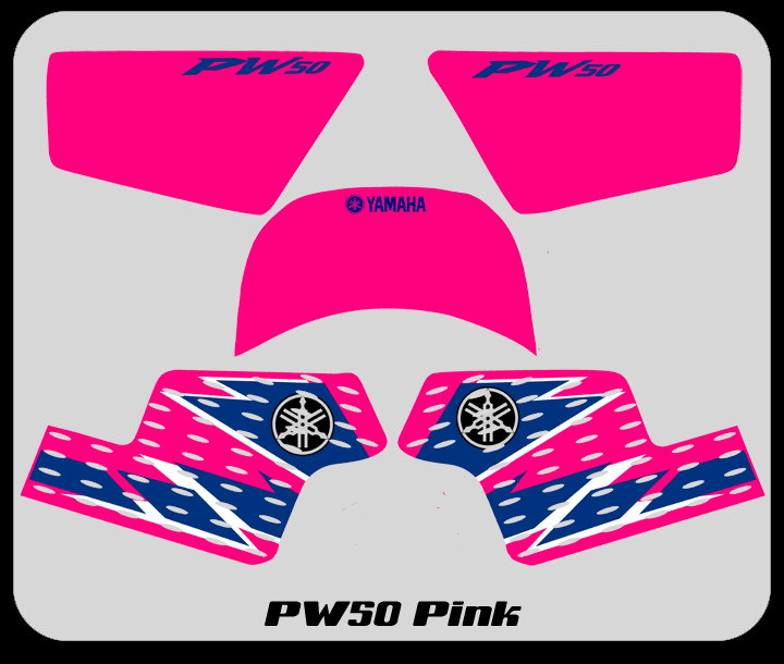 Factory PW50 Graphic Kit - Pink - Click Image to Close