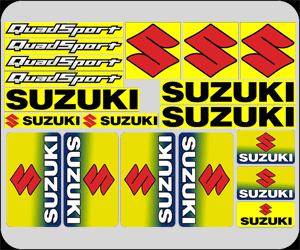 Suzuki A4 Budget Decal Sheet